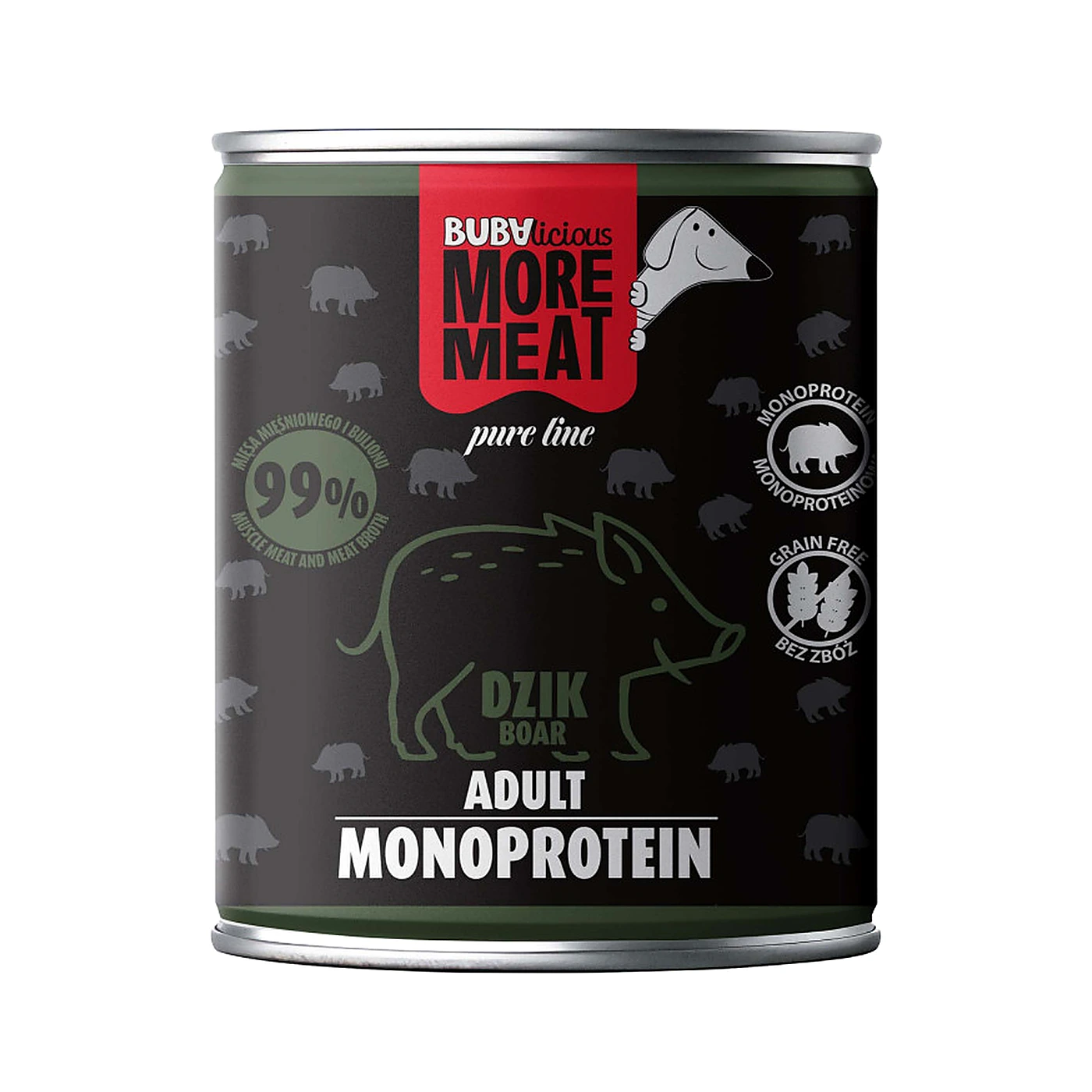 BUBAlicious MM 8001 mono Pure 800g dzik