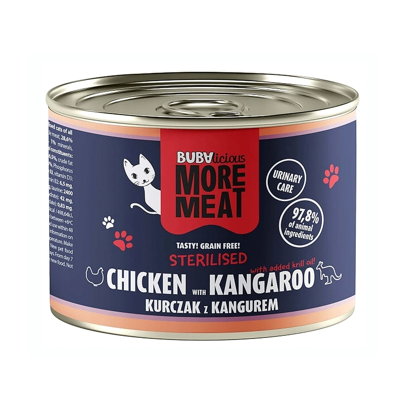BUBAlicious MM 8776 kot 185g STER kura kangur
