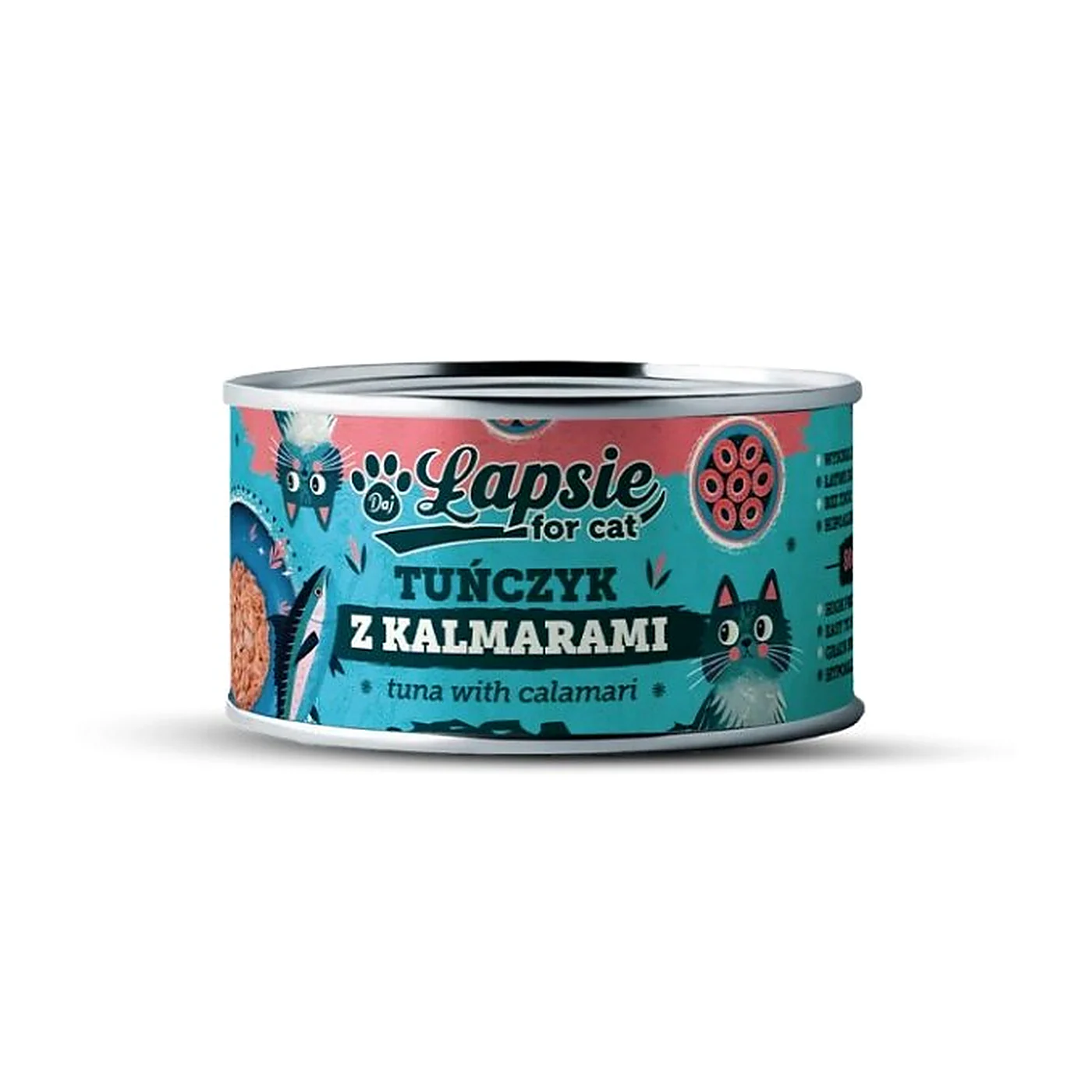 Łapsie kot tuńczyk z krewetkami w bulionie 80g