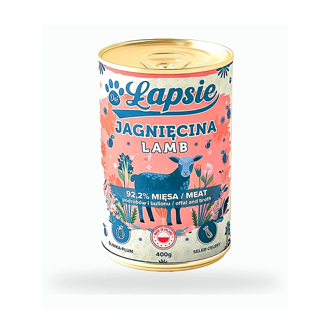 ŁAPSIE MONOBIAŁKOWA KARMA ADULT Z JAGNIĘCINĄ 400G
