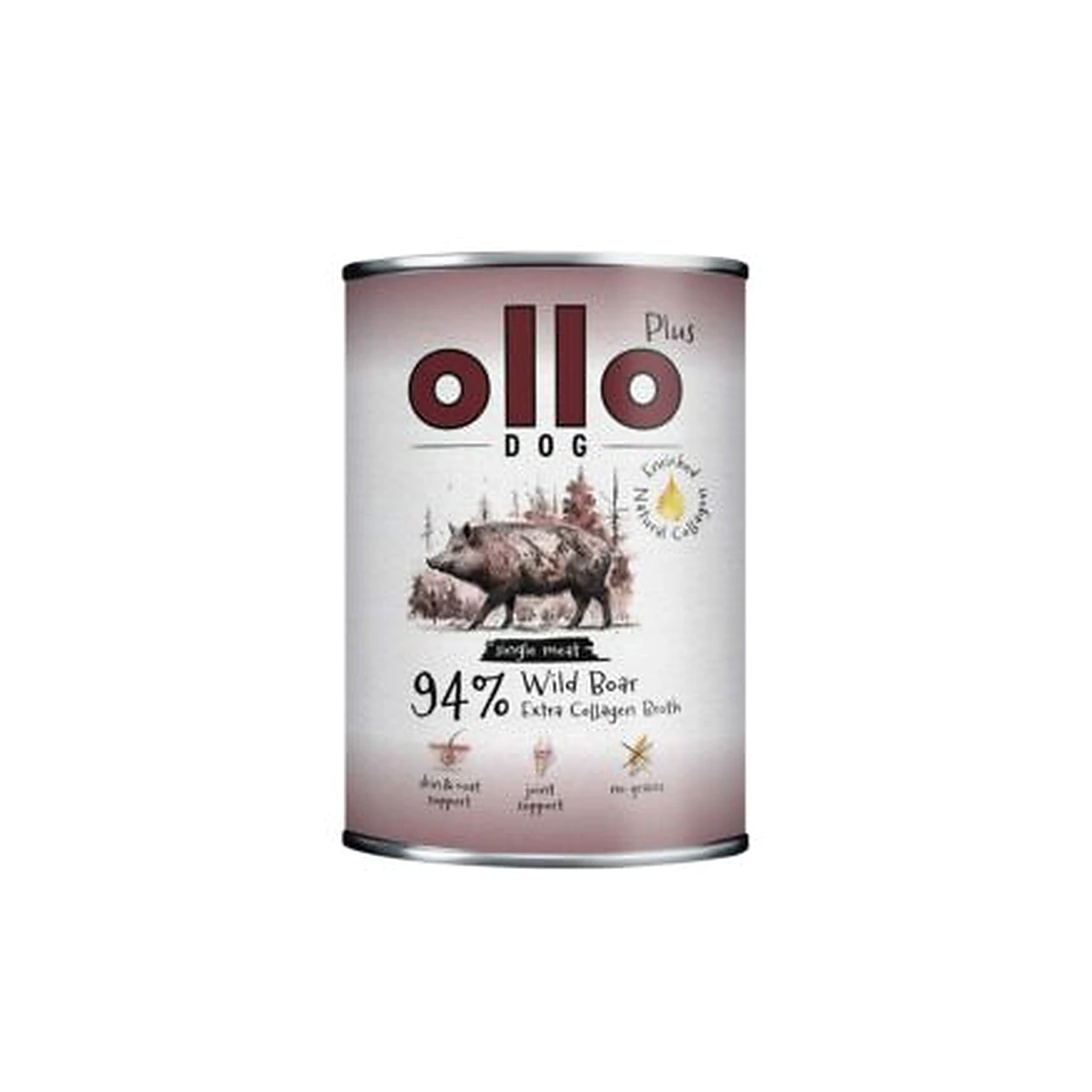 Ollo puszka pies Plus Kolagen Dzik 400 g