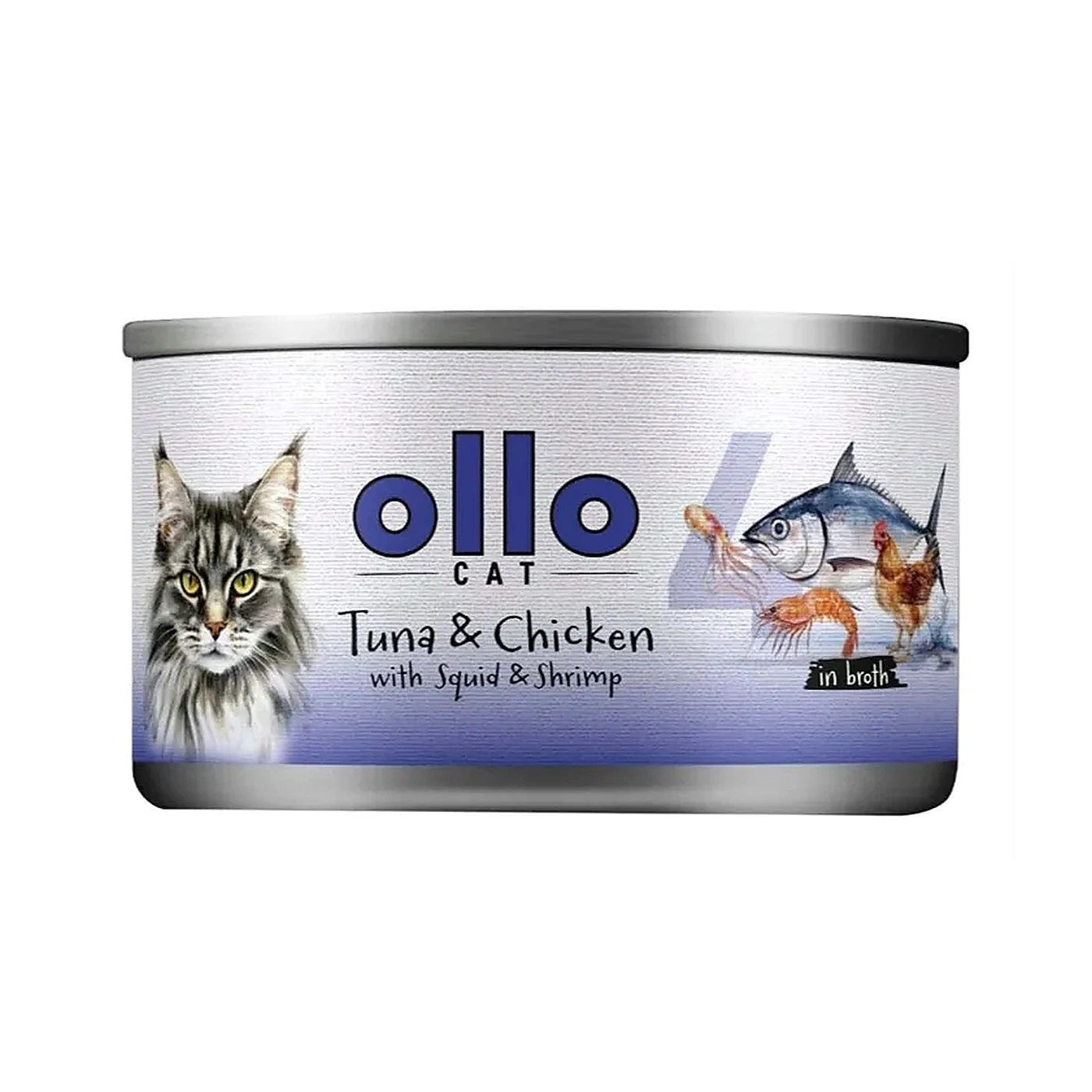 Ollo kot Tuńczyk Kurczak Kalmar 70g
