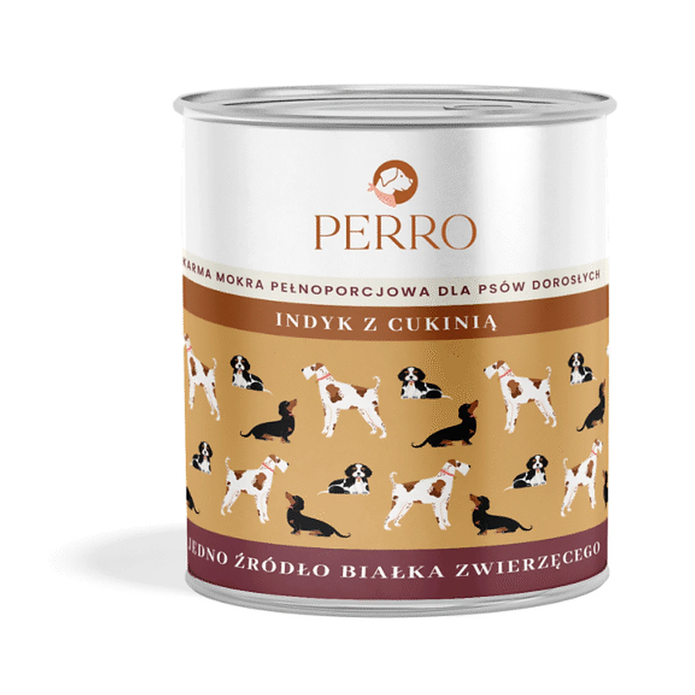 PERRO Indyk z cukinią dla psów dorosłych 800g