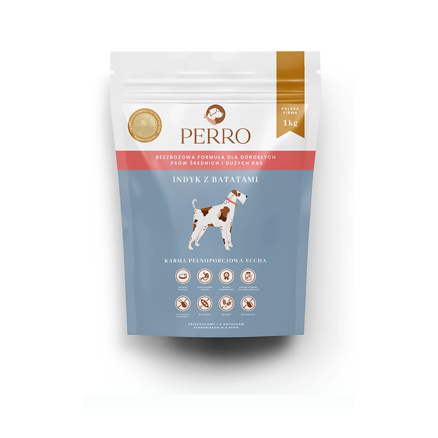 PERRO Indyk z batatami śr. i duże rasy 1kg