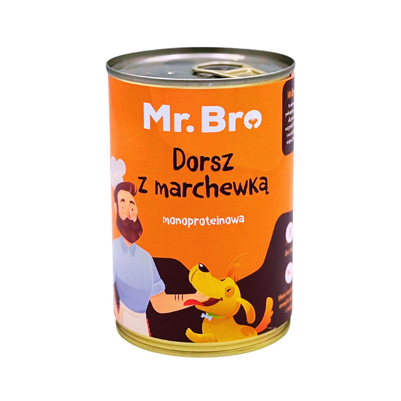 Mr. Bro Pies Dorsz z Marchewką Puszka 400g