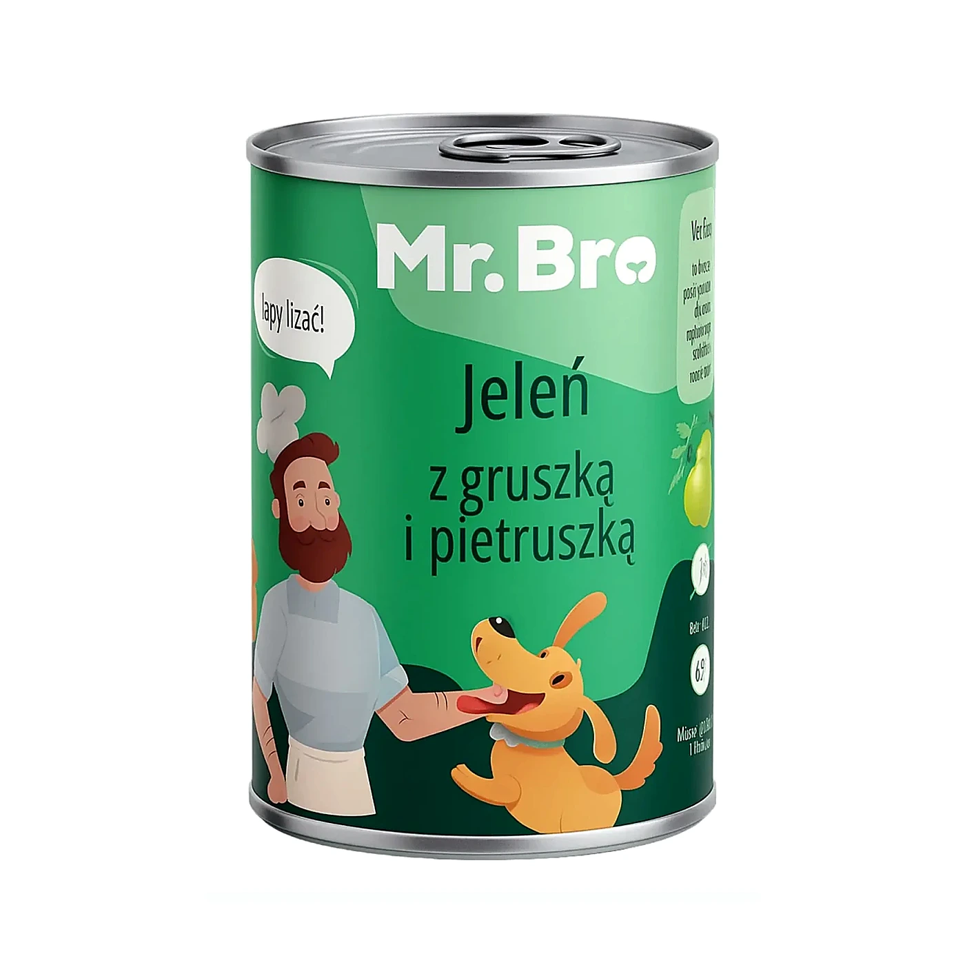 Mr. Bro Pies Jeleń z Gruszką i Pietruszka 400g
