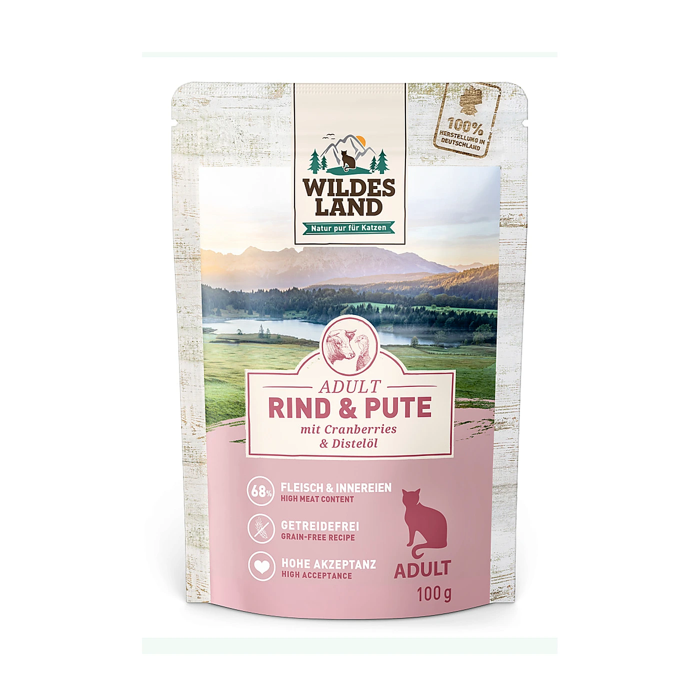 WILDES LAND CAT Rind Pute 100g