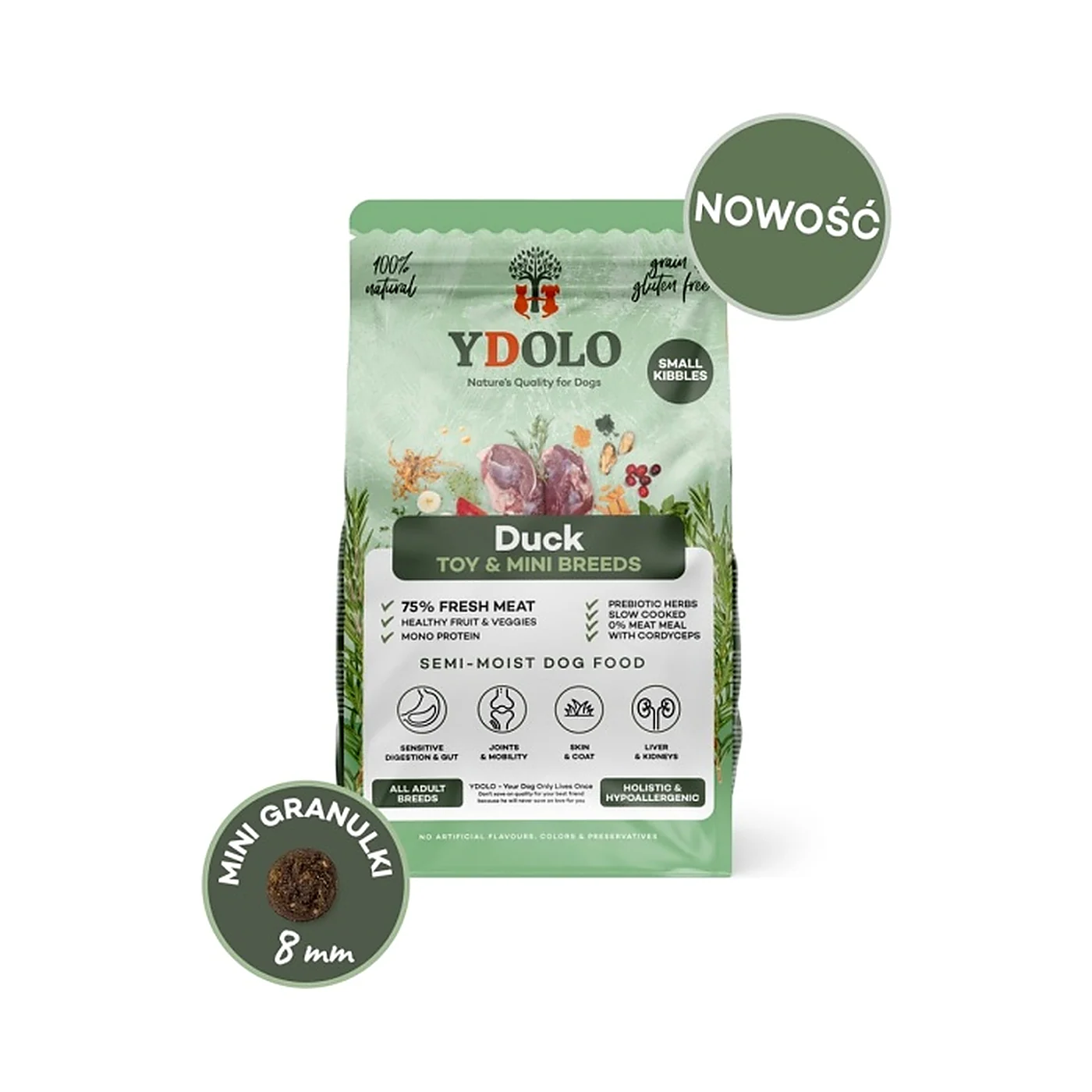 YDOLO MINI Duck kaczka dla psów małych ras (700g)