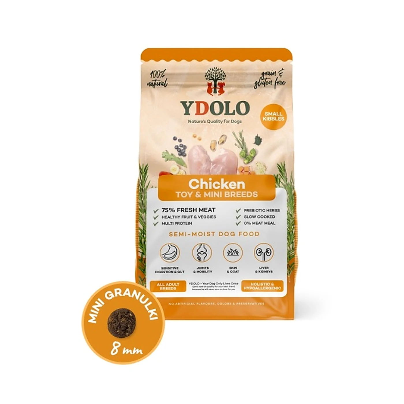 YDOLO MINI Chicken kurczak dla psów małych ras (700g)