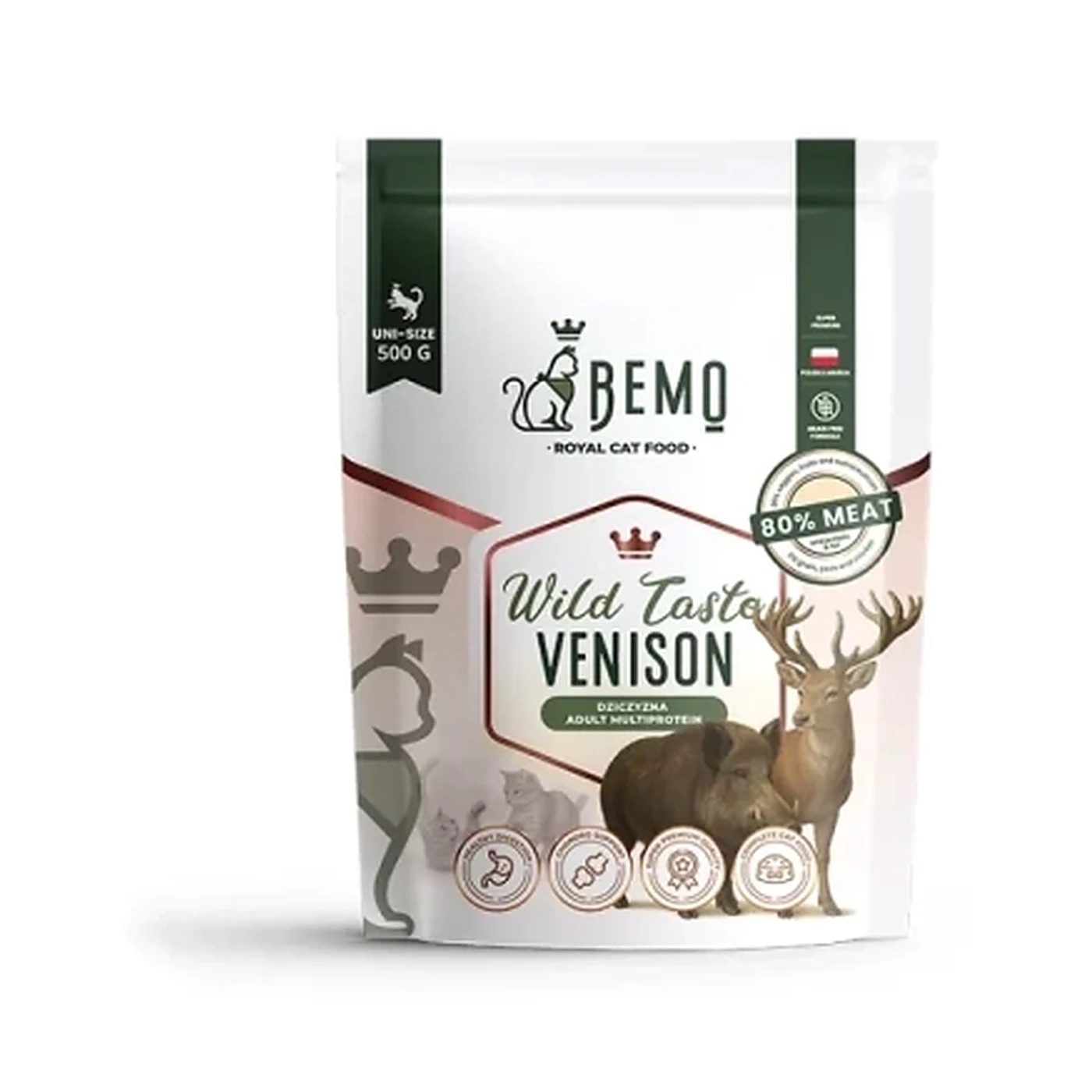 Bemo Cat Wild Taste Venison – karma sucha dla kota z dziczyzną 500g