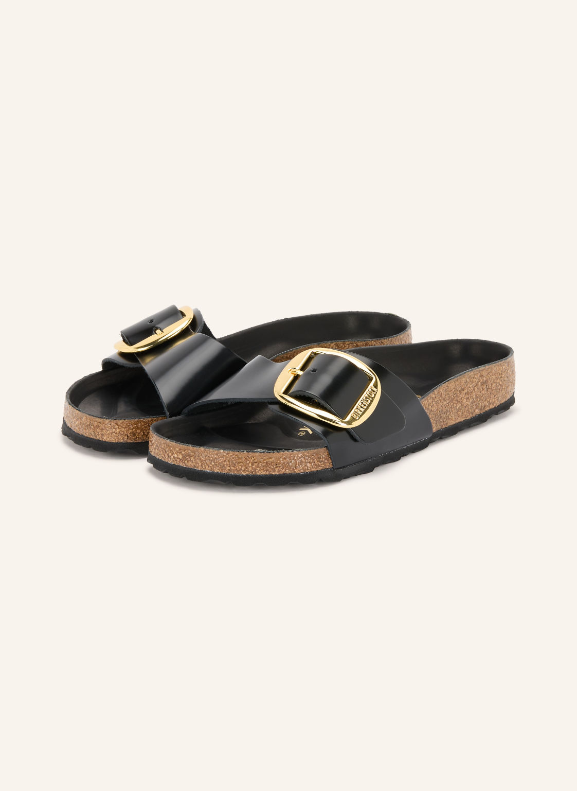 Birkenstock Klapki Madrid Big Buckle schwarz