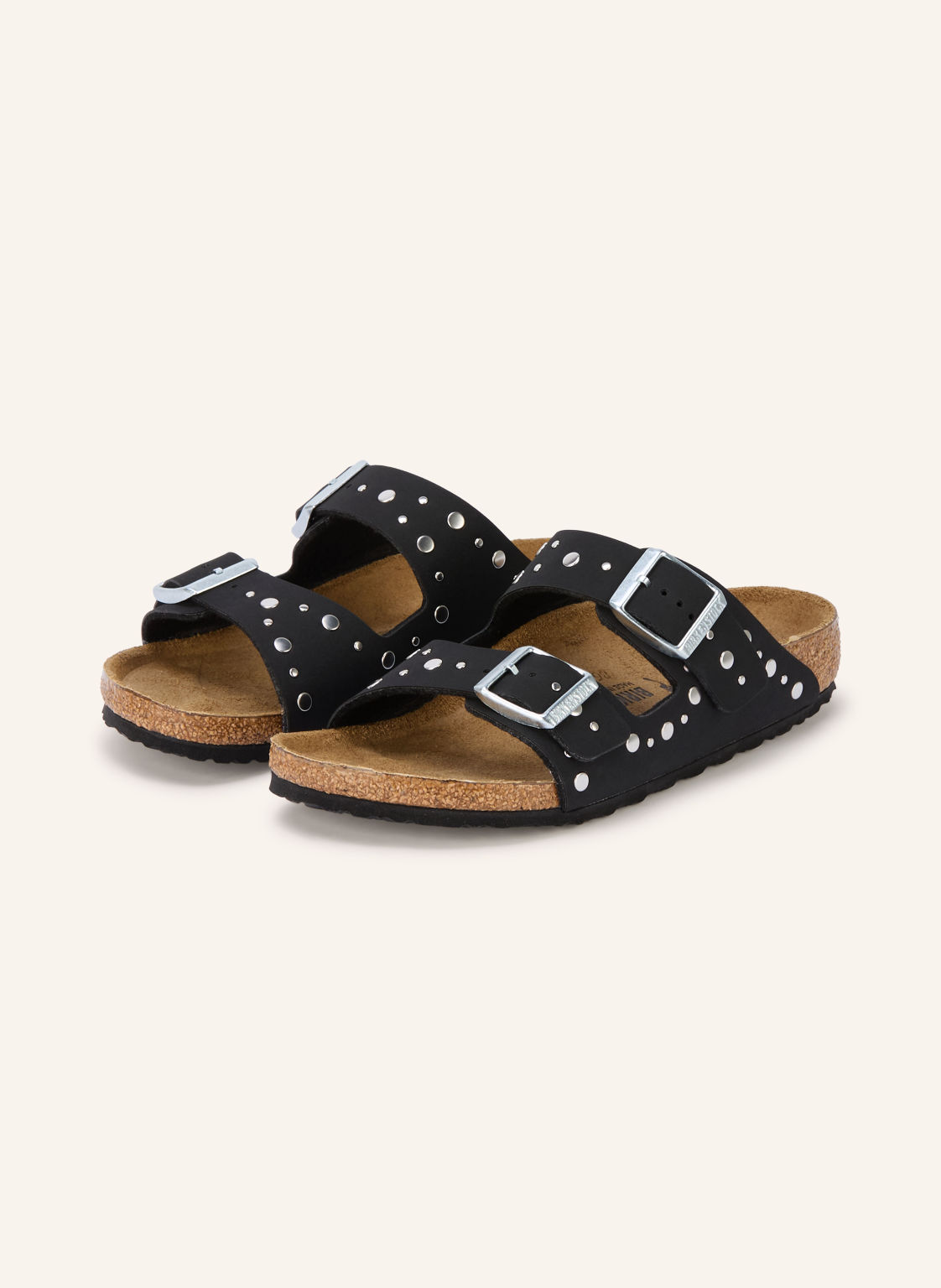 Birkenstock Klapki Arizona Rivets Z Nitami schwarz