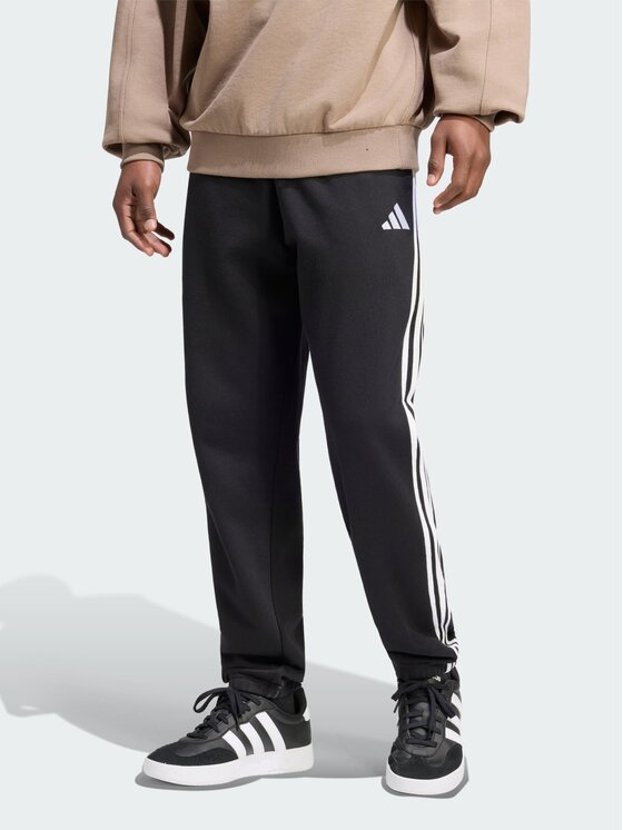 adidas Spodnie dresowe Essentials 3-Stripes French Terry KY6533 Czarny Regular Fit