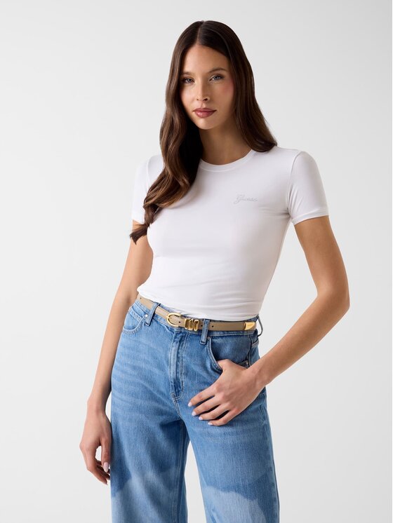 Guess T-Shirt 183551 Biały Classic Fit