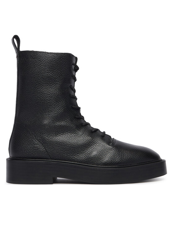 Calvin Klein Trzewiki Conc Welt Lace Up Boot Lth HW0HW03209 Czarny
