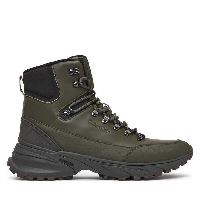 Trzewiki Calvin Klein Hike Runner Mid Laceup Lth HM0HM02323 Zielony
