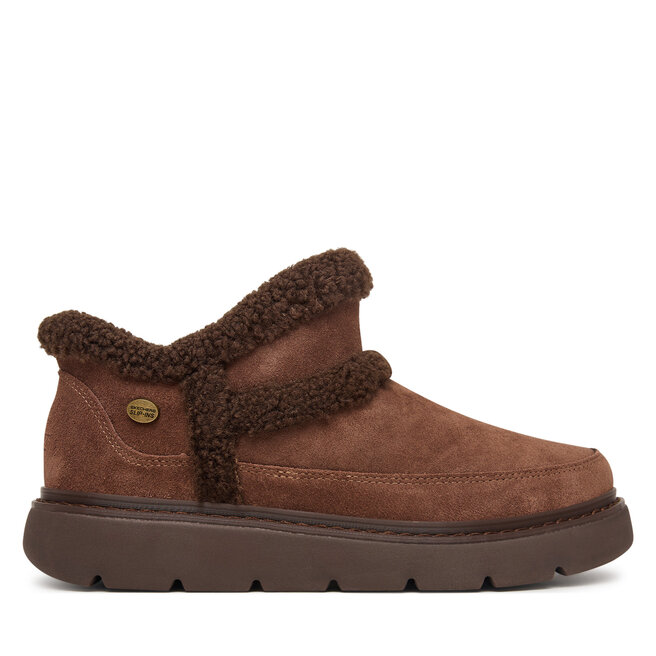 Śniegowce Skechers Bobs Keepsakes Lite - Winter Snug 114895 Brązowy ciemny