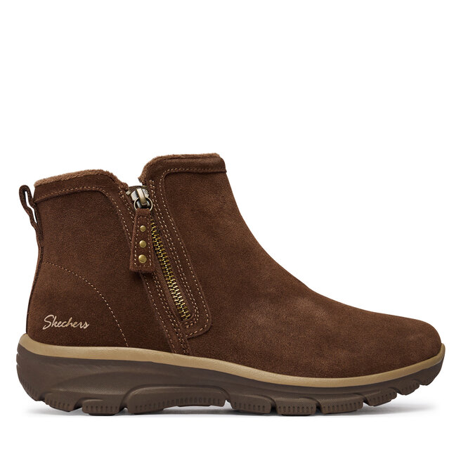 Botki Skechers Easy Going - Urban Zip 168188 Brązowy
