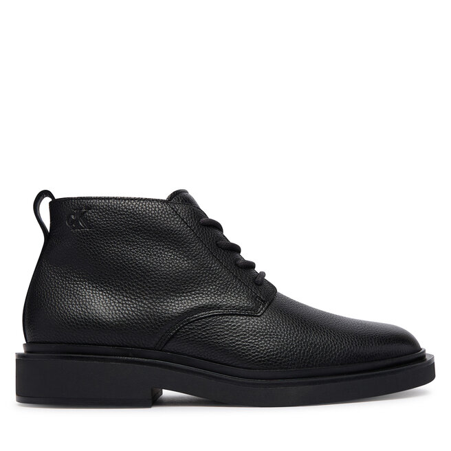Trzewiki Calvin Klein Sq Rubber Desert Boot Lth HM0HM02352 Czarny