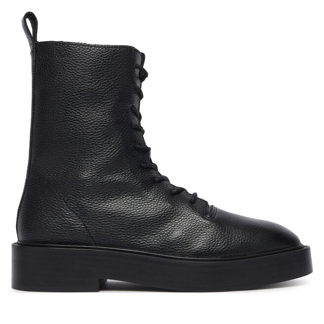 Trzewiki Calvin Klein Conc Welt Lace Up Boot Lth HW0HW03209 Czarny