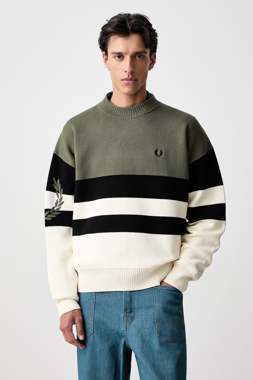 Fred Perry sweter bawełniany męski