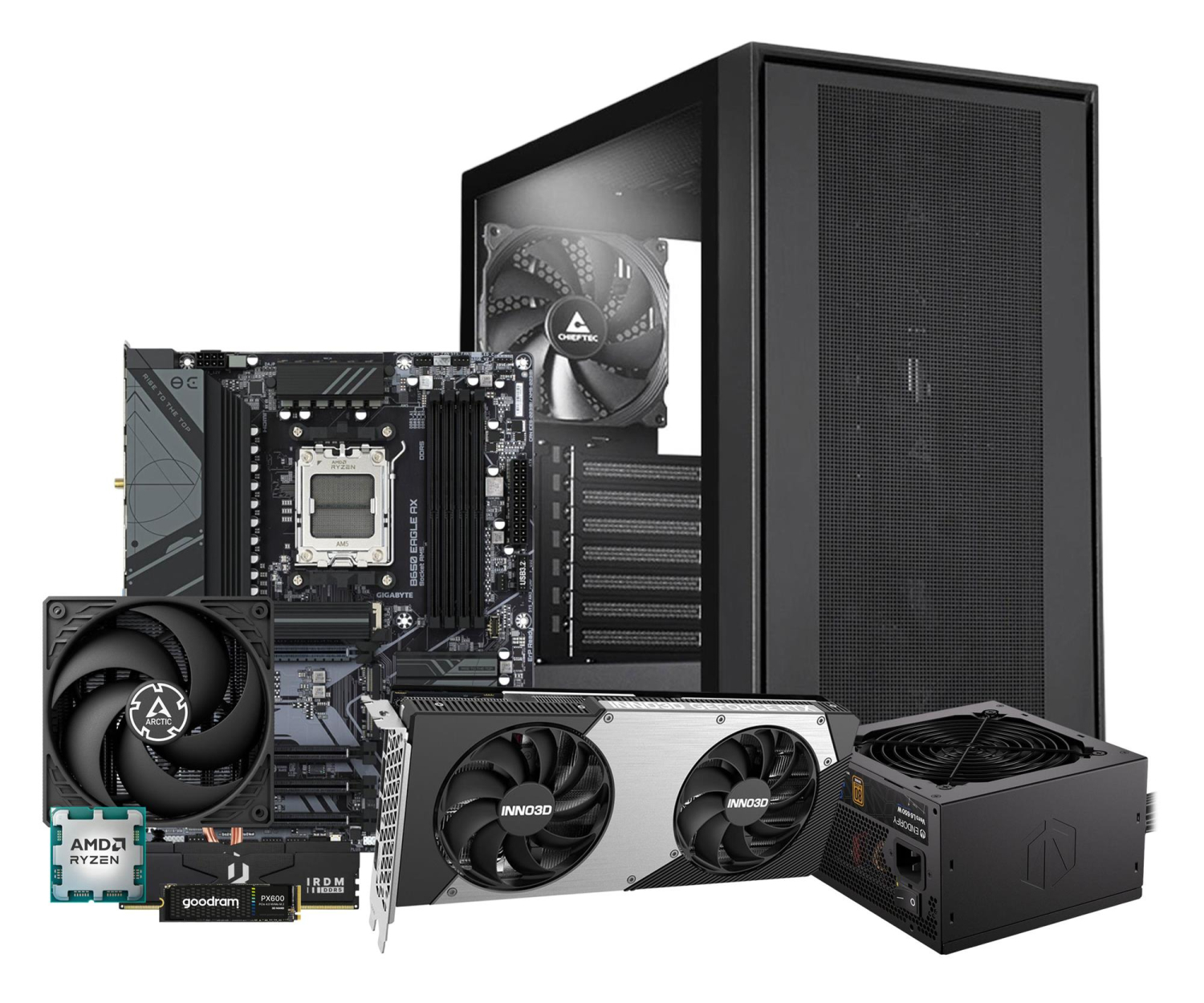 Polecany zestaw Ryzen 5 7500F/32GB/1TB/RTX 5070 12GB