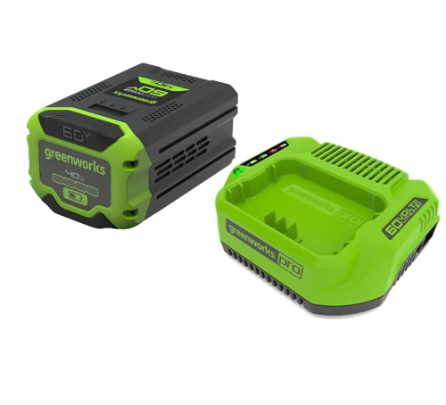 GREENWORKS GRK6S4AEAA1 - Zestaw 60V ładowarka + aku 4ah