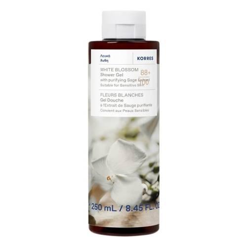 Korres White Blossom Żel do mycia ciała o zapachu białych kwiatów, 250 ml