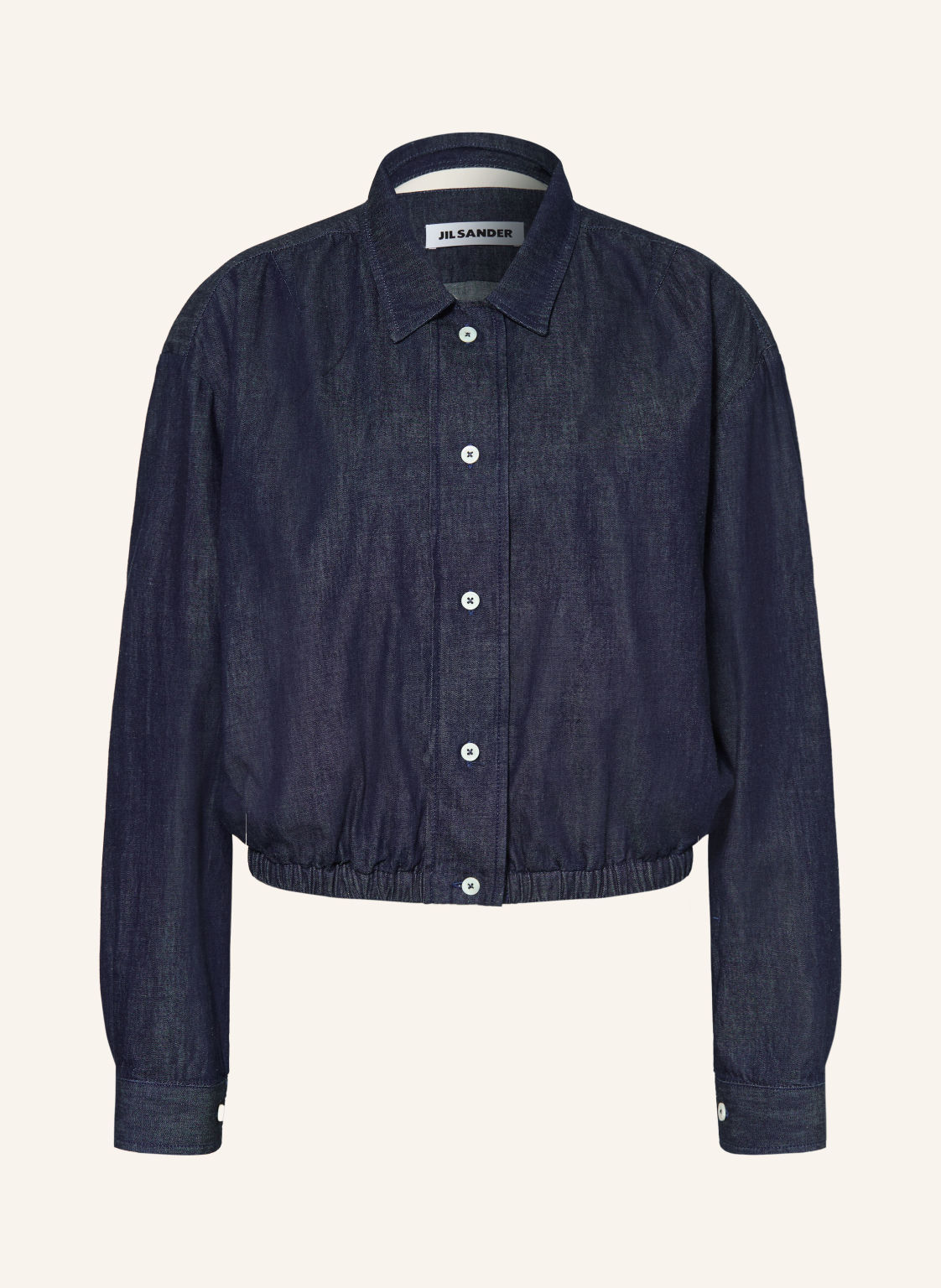 Jil Sander Bomberka W Stylu Jeansowym blau