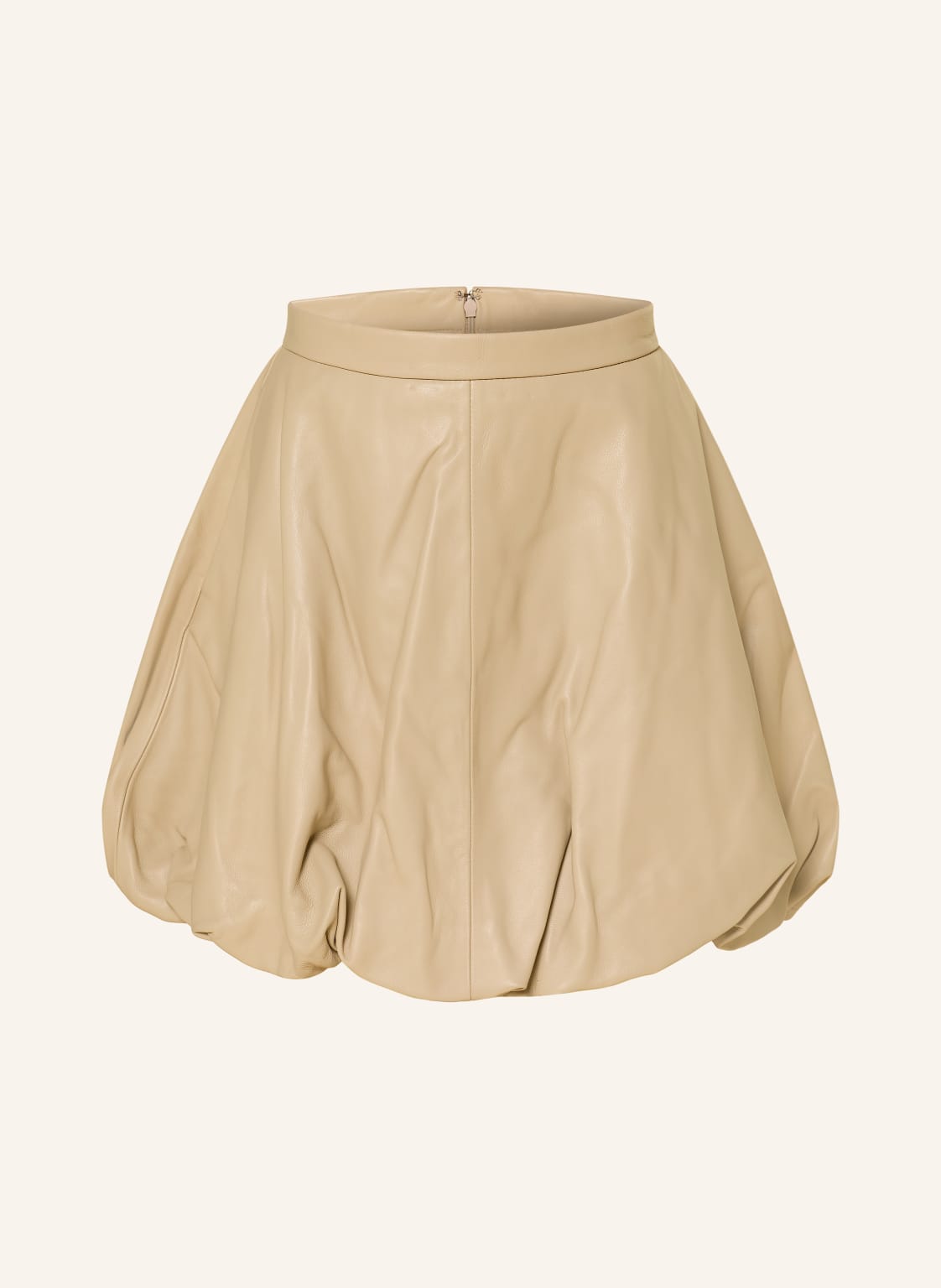 By Malene Birger Spódnica Skórzana Brey beige