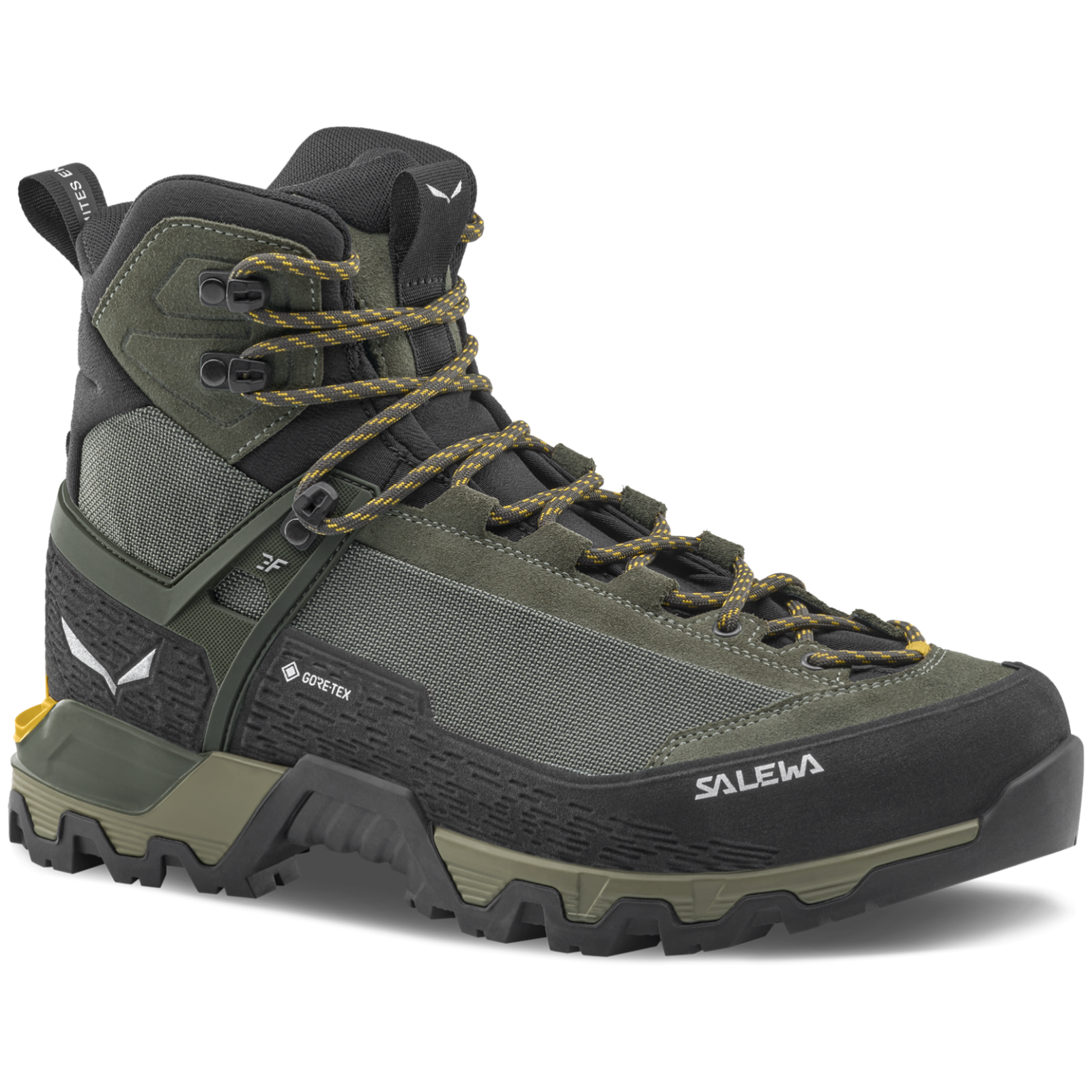 Męskie buty trekkingowe Salewa MTN Trainer 3 Tech Mid GTX M Rozmiar butów (UE): 46,5 / Kolor: zielony