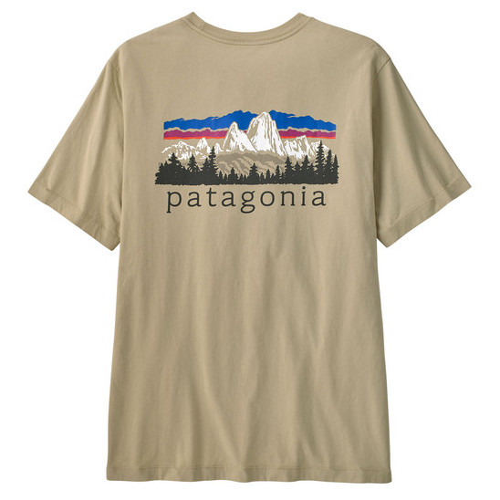 Koszulka męska Patagonia M's Fitz Roy Foothills T-Shirt Rozmiar: M / Kolor: szary/zielony