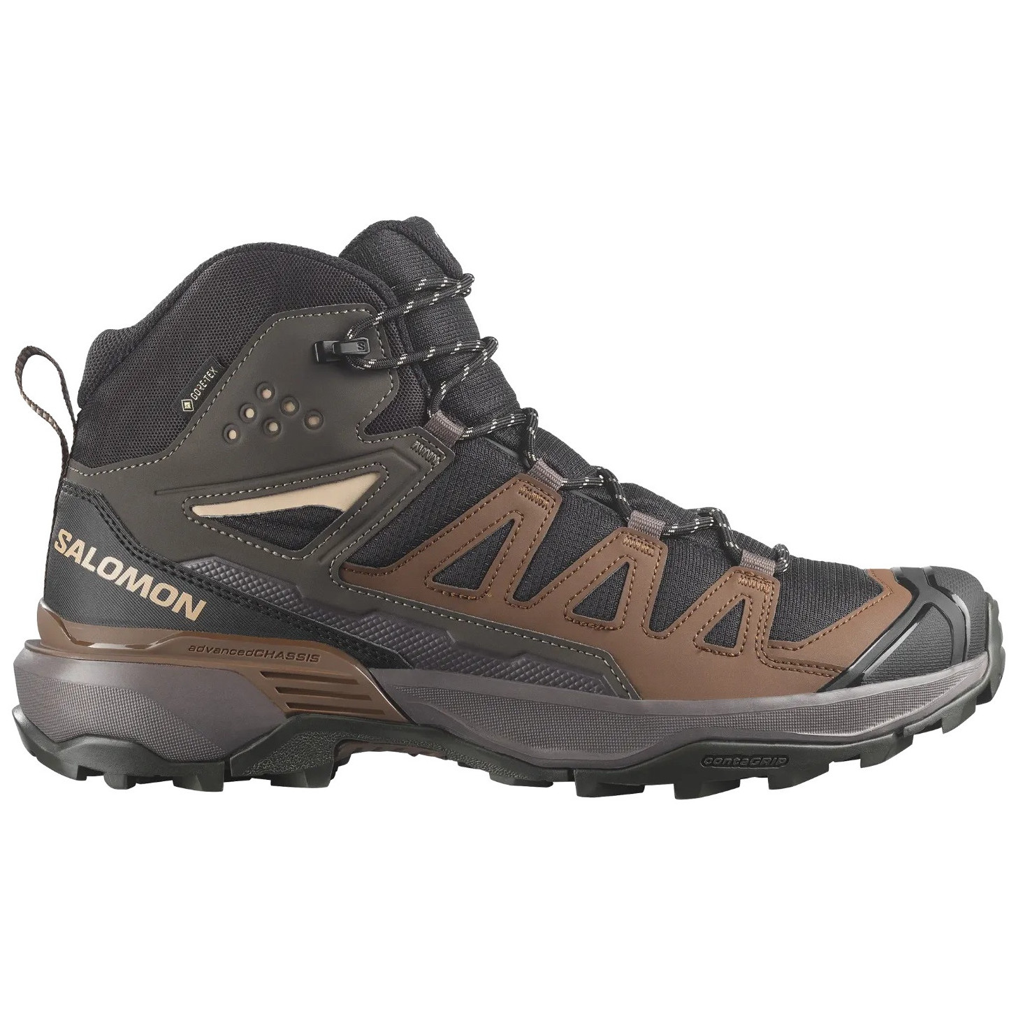 Buty męskie Salomon X Ultra 360 Mid Gore-Tex Rozmiar butów (UE): 43 1/3 / Kolor: czarny/brązowy