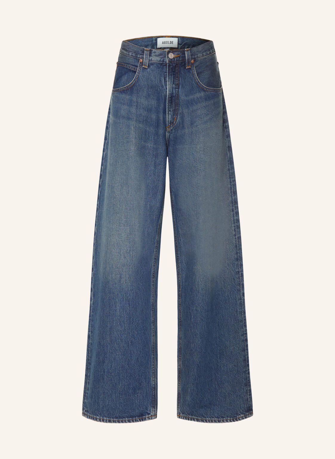 Agolde Jeansy Fusion Baggy Taper Fit blau
