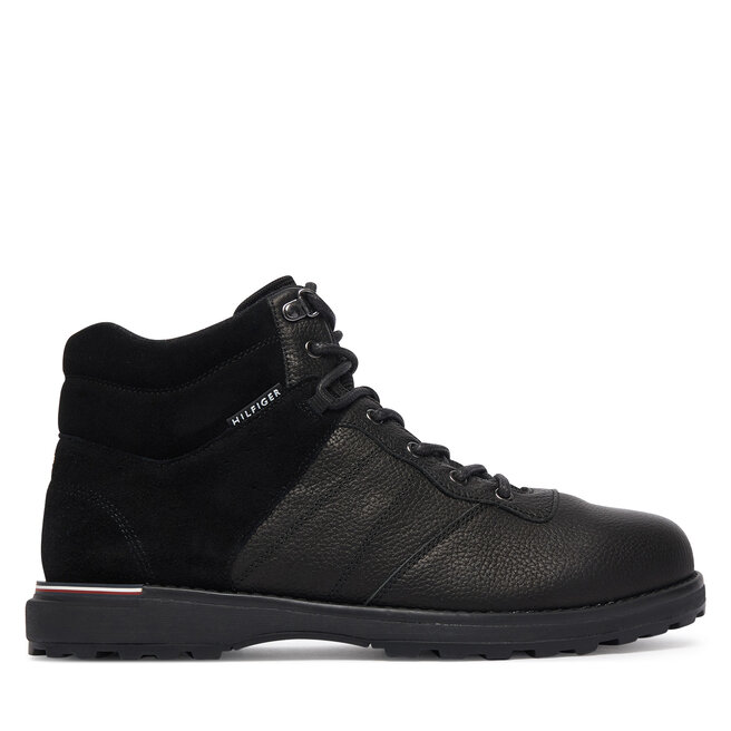 Trzewiki Tommy Hilfiger Corporate Outdoor Warm Lth Boot FM0FM05991 Czarny