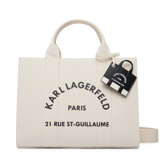 Torebka KARL LAGERFELD B4W50076 Kremowy