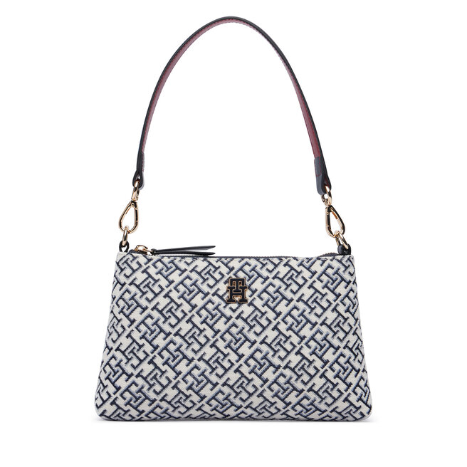 Torebka Tommy Hilfiger Th Jacquard Mini Shoulder Bag AW0AW19006 Niebieski