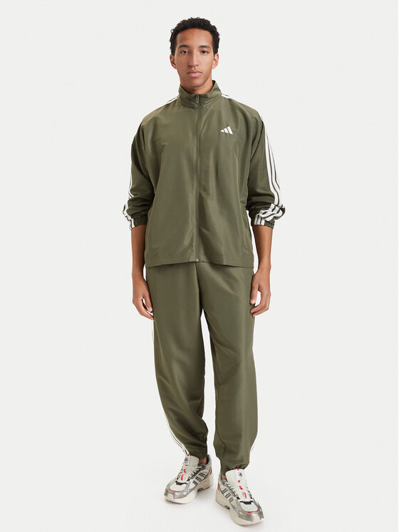 adidas Dres 3-Stripes Woven KY2300 Zielony Regular Fit