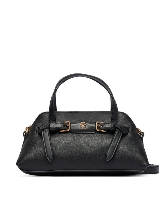 Tommy Hilfiger Torebka Th Buckle Mini Tote AW0AW19034 Czarny
