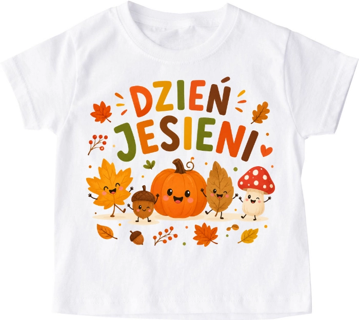 Koszulka na dzień jesieni do przedszkola ''z dynią''