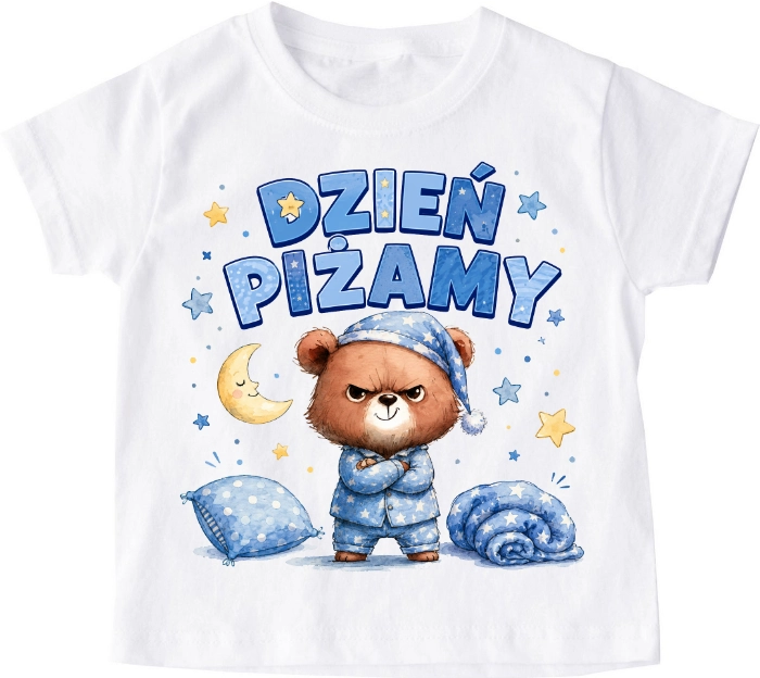 Koszulka na dzień piżamy ''Miś w piżamie''