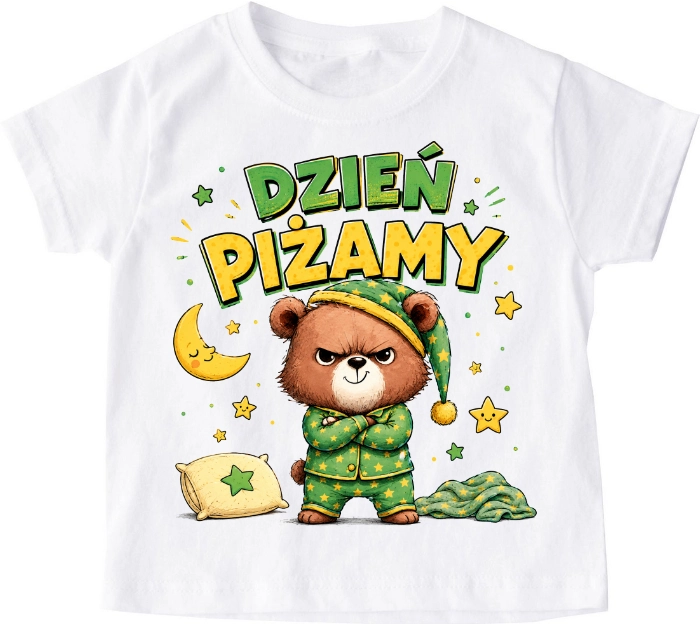 Koszulka na dzień piżamy ''Miś w piżamie''
