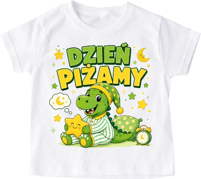 Koszulka na dzień piżamy ''dino w piżamie''
