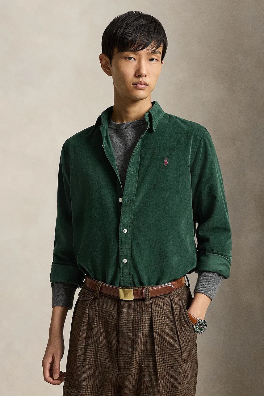 Polo Ralph Lauren 21W Corduroy koszula bawełniana męska