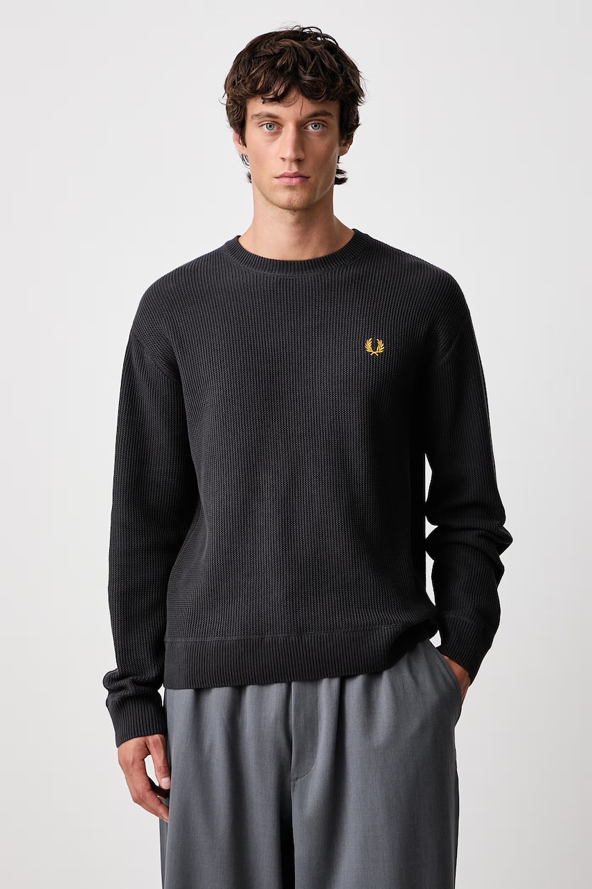 Fred Perry sweter bawełniany męski