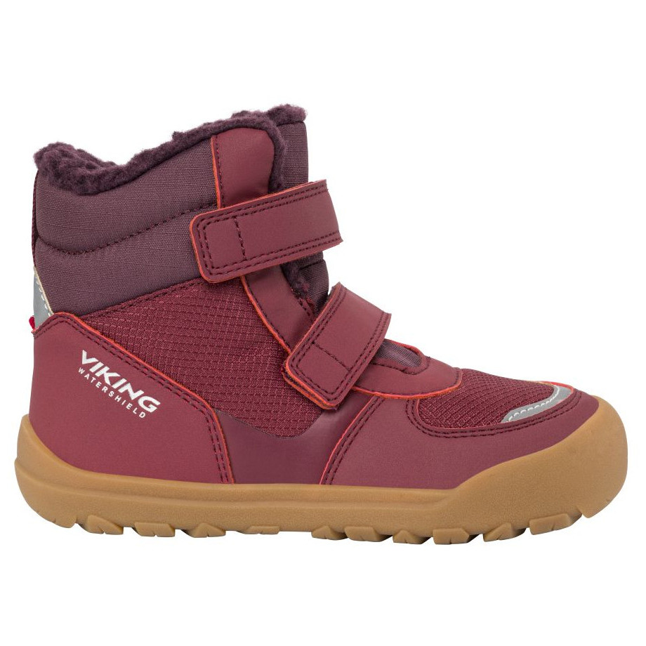 Dziecięce buty zimowe Viking Outdoor Footwear Rowan Barefoot Warm WP 2V Wine Rozmiar butów (UE): 35 / Kolor: bordowy