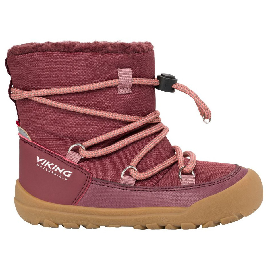Dziecięce buty zimowe Viking Outdoor Footwear Birch Barefoot Warm WP Pull-on Wine Rozmiar butów (UE): 34 / Kolor: bordowy