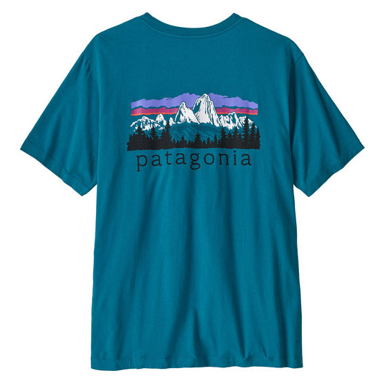Koszulka męska Patagonia M's Fitz Roy Foothills T-Shirt Rozmiar: M / Kolor: niebieski