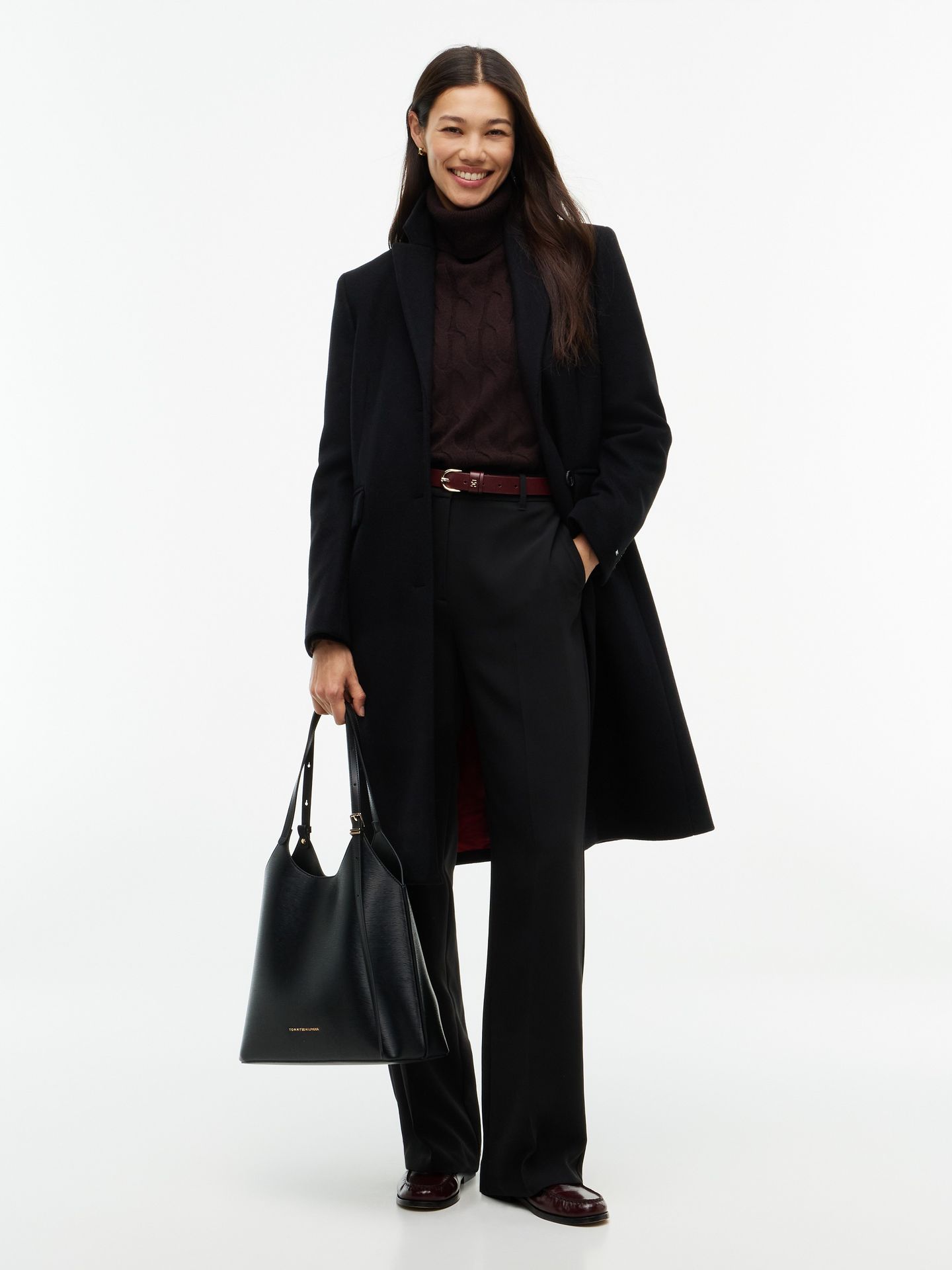 Tommy Hilfiger Wełniany płaszcz