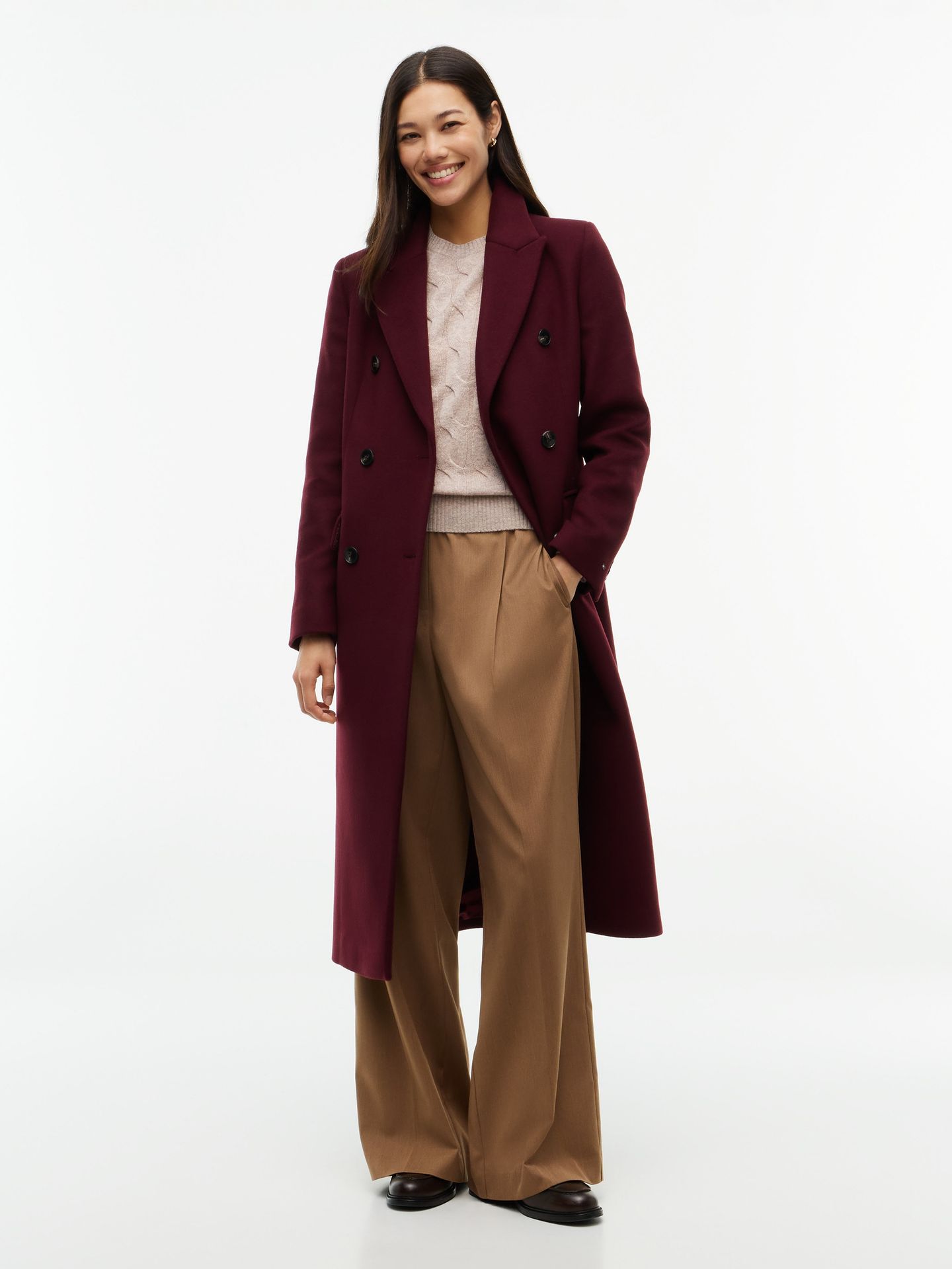 Tommy Hilfiger Wełniany płaszcz
